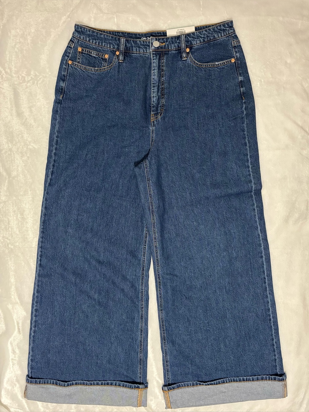 NW$60T women’s dark wash wide-leg high-rise Jeans